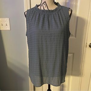 💐SALE💐LOFT blue sleeveless high neck top